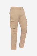 Beige multi-pocket cargo pants - Image n°3