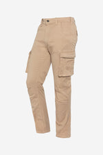 Beige multi-pocket cargo pants - Image n°4