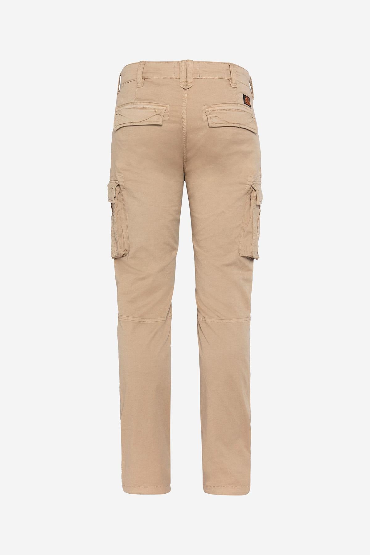 Beige multi-pocket cargo pants - Image n°2
