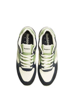 Men's navy ecru khaki sneakers - Image n°5