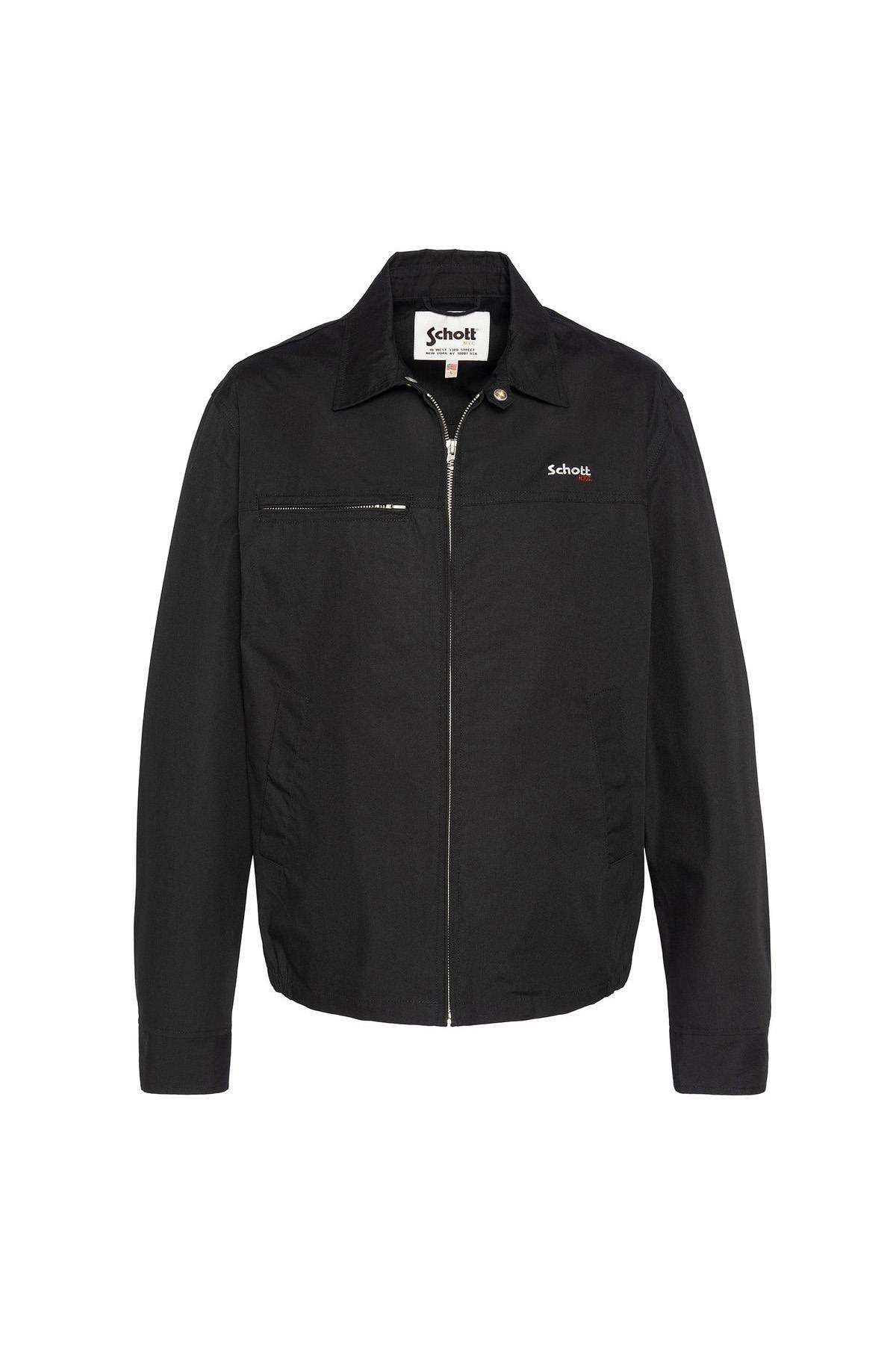 Black casual textile jacket - Image n°3