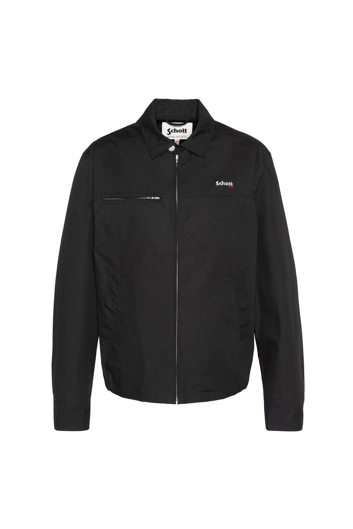 Black casual textile jacket - Image n°7