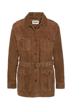 Schott's caramel goatskin safari jacket-velvety, timeless, and chic. - Image n°1