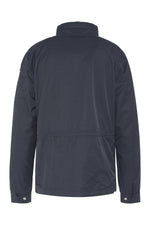 Navy blue textile parka - Image n°2