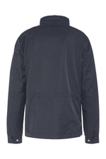Navy blue textile parka - Image n°2