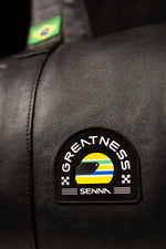 Ayrton Senna Black Leather Travel Bag - Image n°2