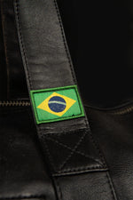 Ayrton Senna Black Leather Travel Bag - Image n°4