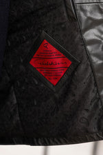 Black buffalo leather shirt collar jacket - Image n°2