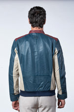 Royal blue sheepskin jacket-lightweight, supple, and timeless. - Image n°3