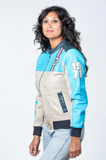 A lightweight Norse Blue sheep leather jacket, soft and versatile. - Image n°6
