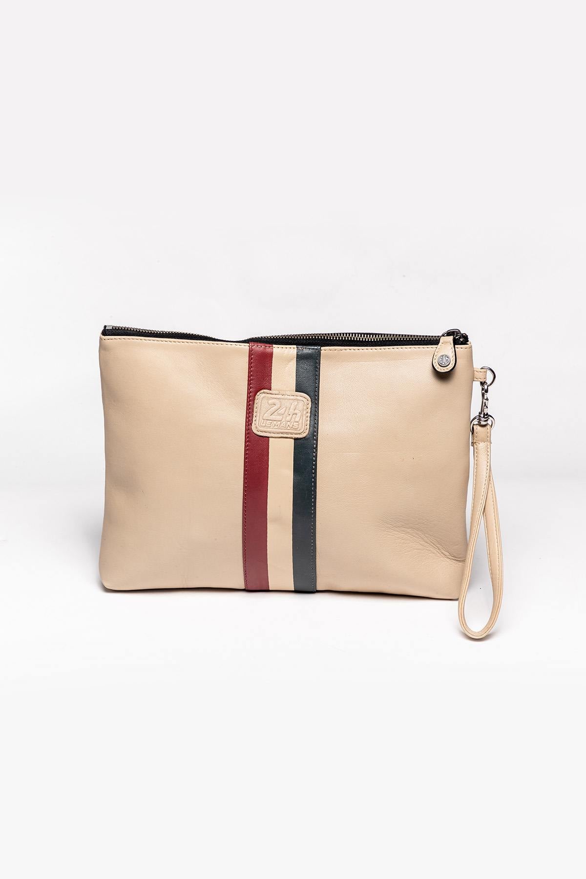 Steve McQueen ecru racing leather pouch - Image n°2