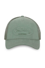 Khaki cap with rubber logo - Image n°4