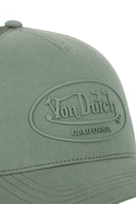 Khaki cap with rubber logo - Image n°3