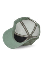 Khaki cap with rubber logo - Image n°5