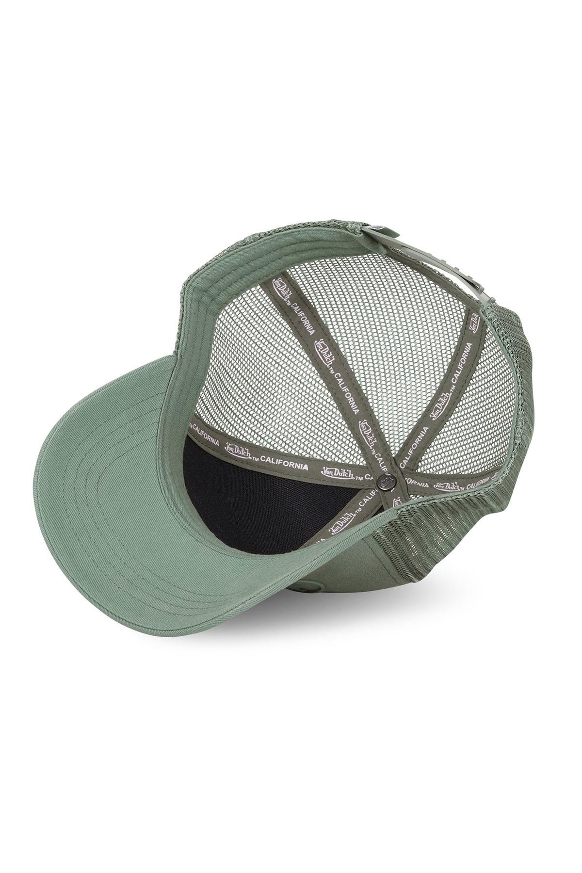 Khaki cap with rubber logo - Image n°5
