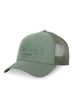 Khaki cap with rubber logo - Image n°1