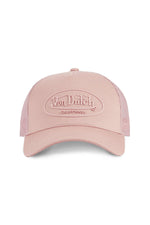 Pastel pink cap with rubber logo - Image n°3