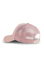 Pastel pink cap with rubber logo - Image n°2