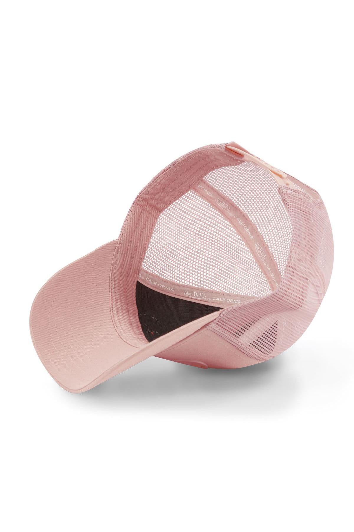 Pastel pink cap with rubber logo - Image n°5