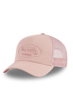 Pastel pink cap with rubber logo - Image n°1