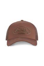 Brown cap with rubber logo - Image n°3