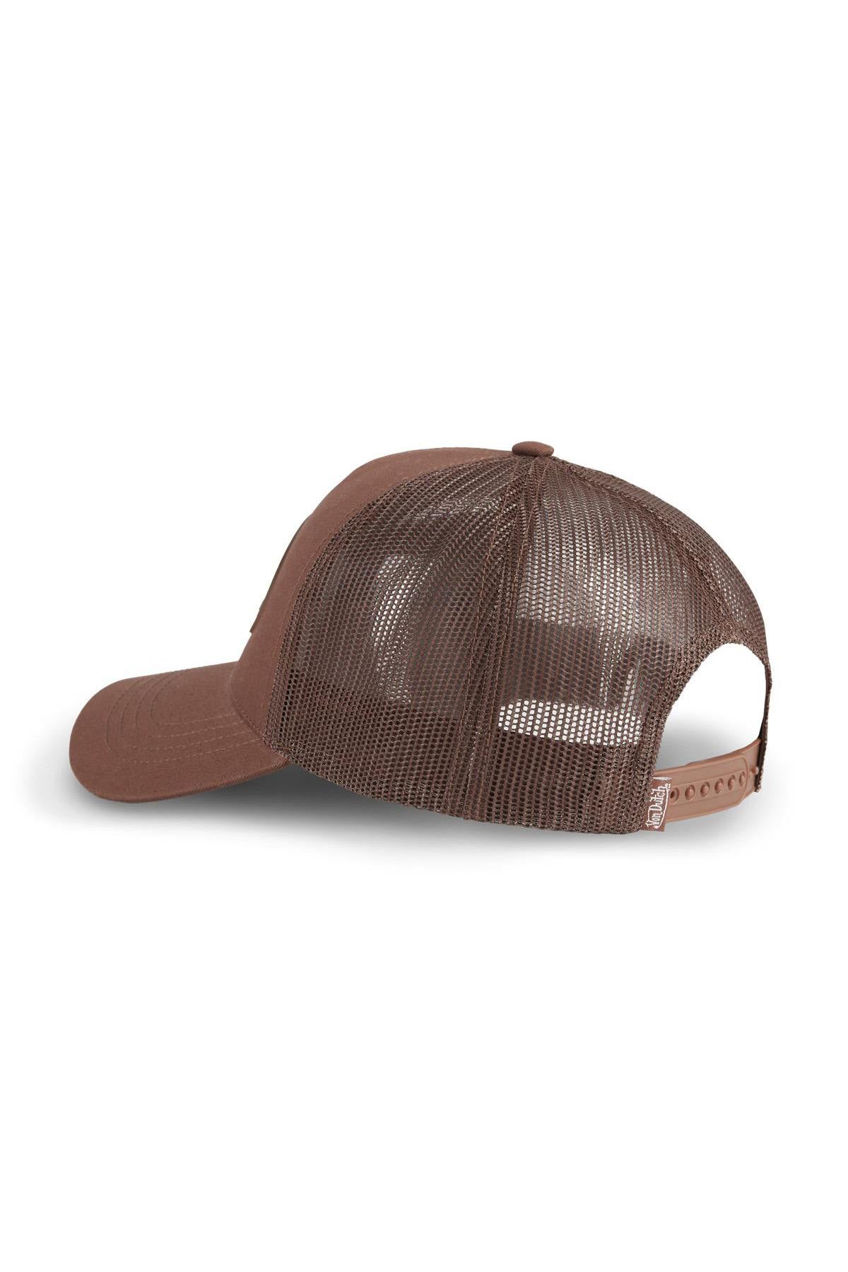 Brown cap with rubber logo - Image n°2
