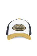 Mustard, white and black cap with terry badge and embroidery - Image n°4