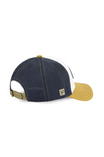 Mustard, white and black cap with terry badge and embroidery - Image n°2