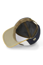 Mustard, white and black cap with terry badge and embroidery - Image n°5