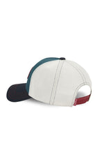 Blue, white and red cap with terry badge and embroidery - Image n°2