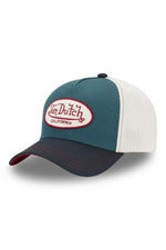 Blue, white and red cap with terry badge and embroidery - Image n°6