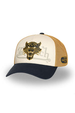 Tricolor cap with tiger head badge - Image n°1
