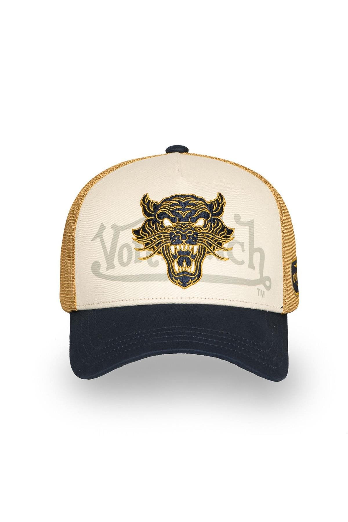 Tricolor cap with tiger head badge - Image n°3