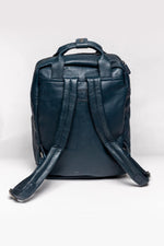 Steve McQueen Royal Blue Leather Backpack - Image n°2
