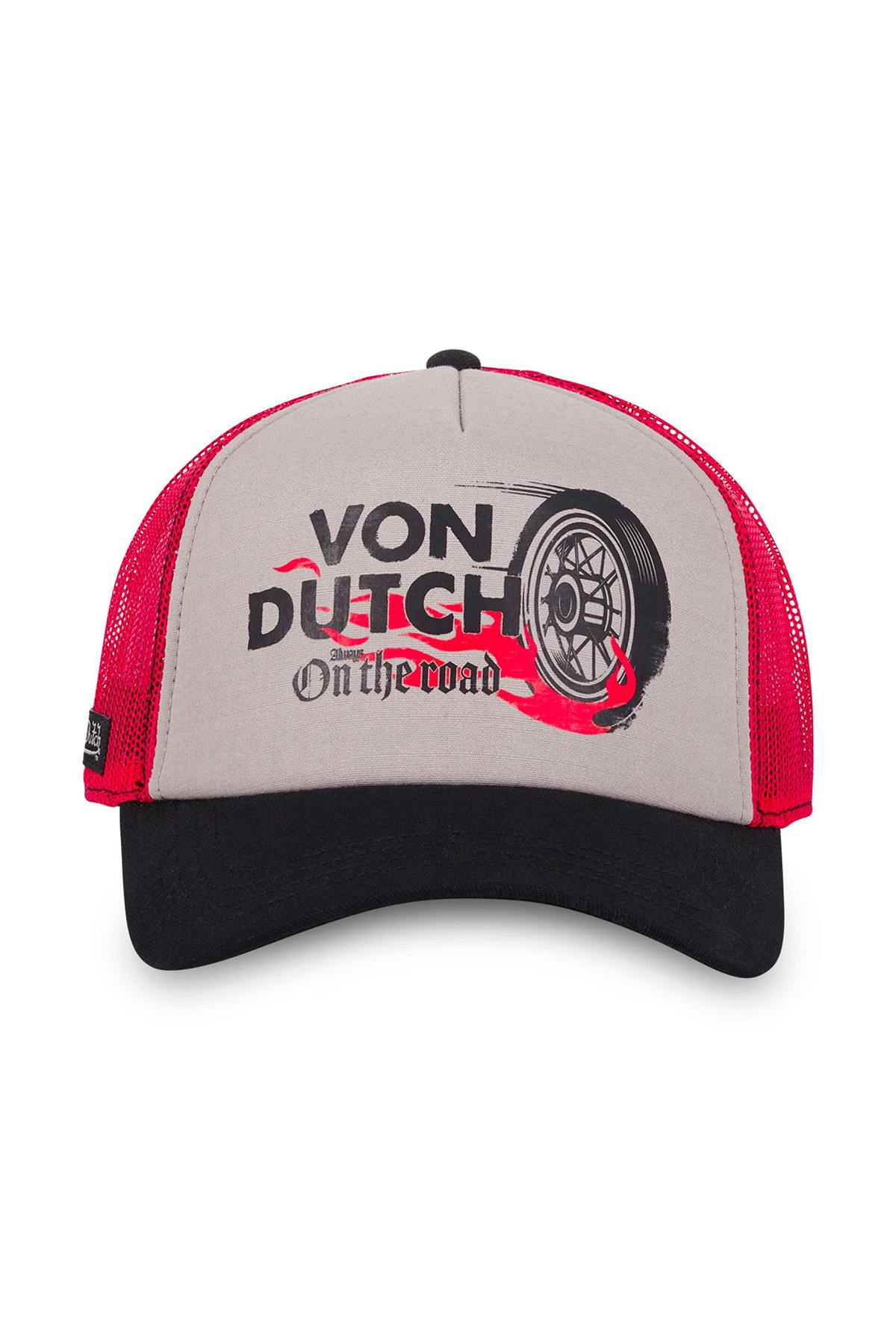 Black, white and red trucker cap - Image n°4