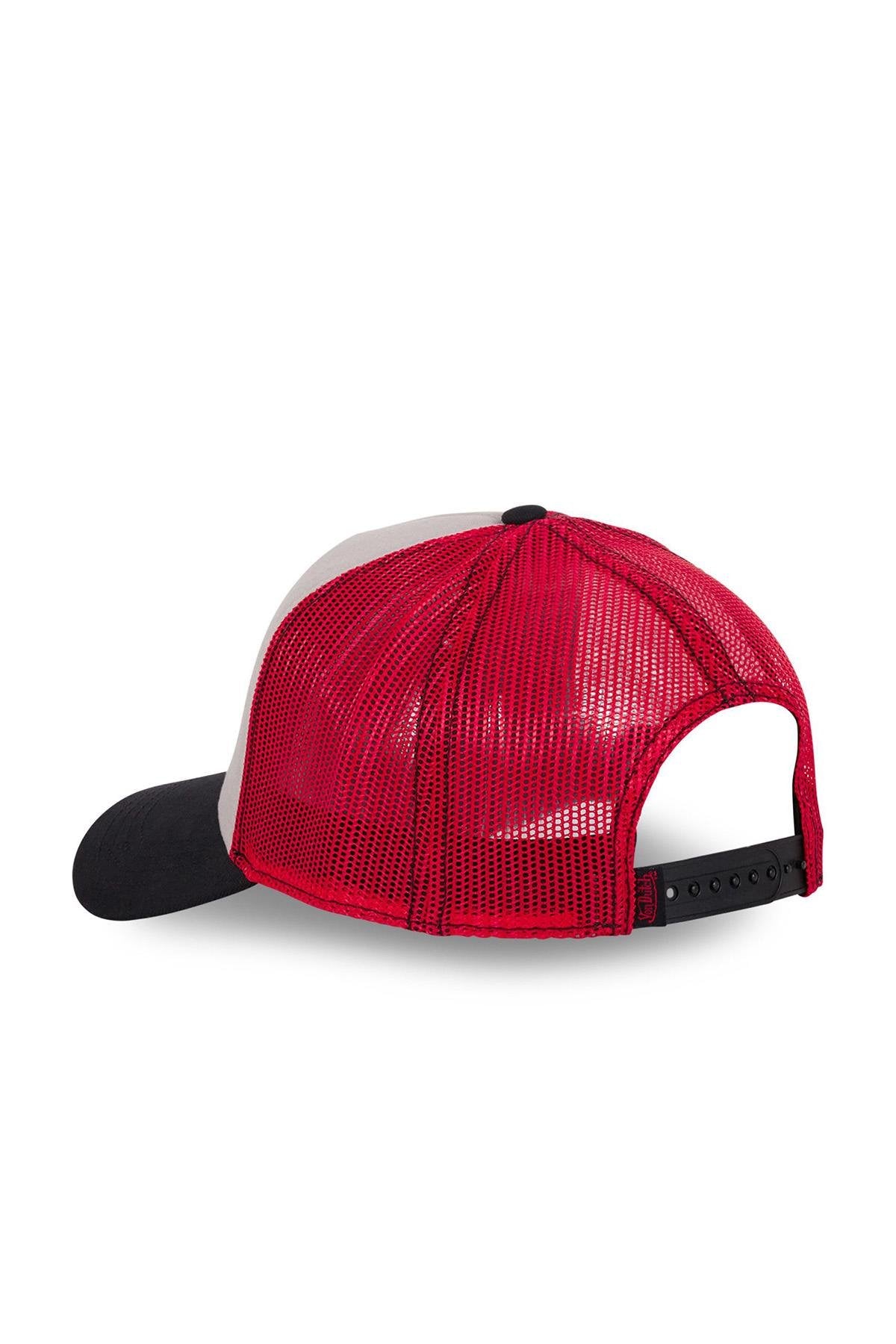 Black, white and red trucker cap - Image n°3