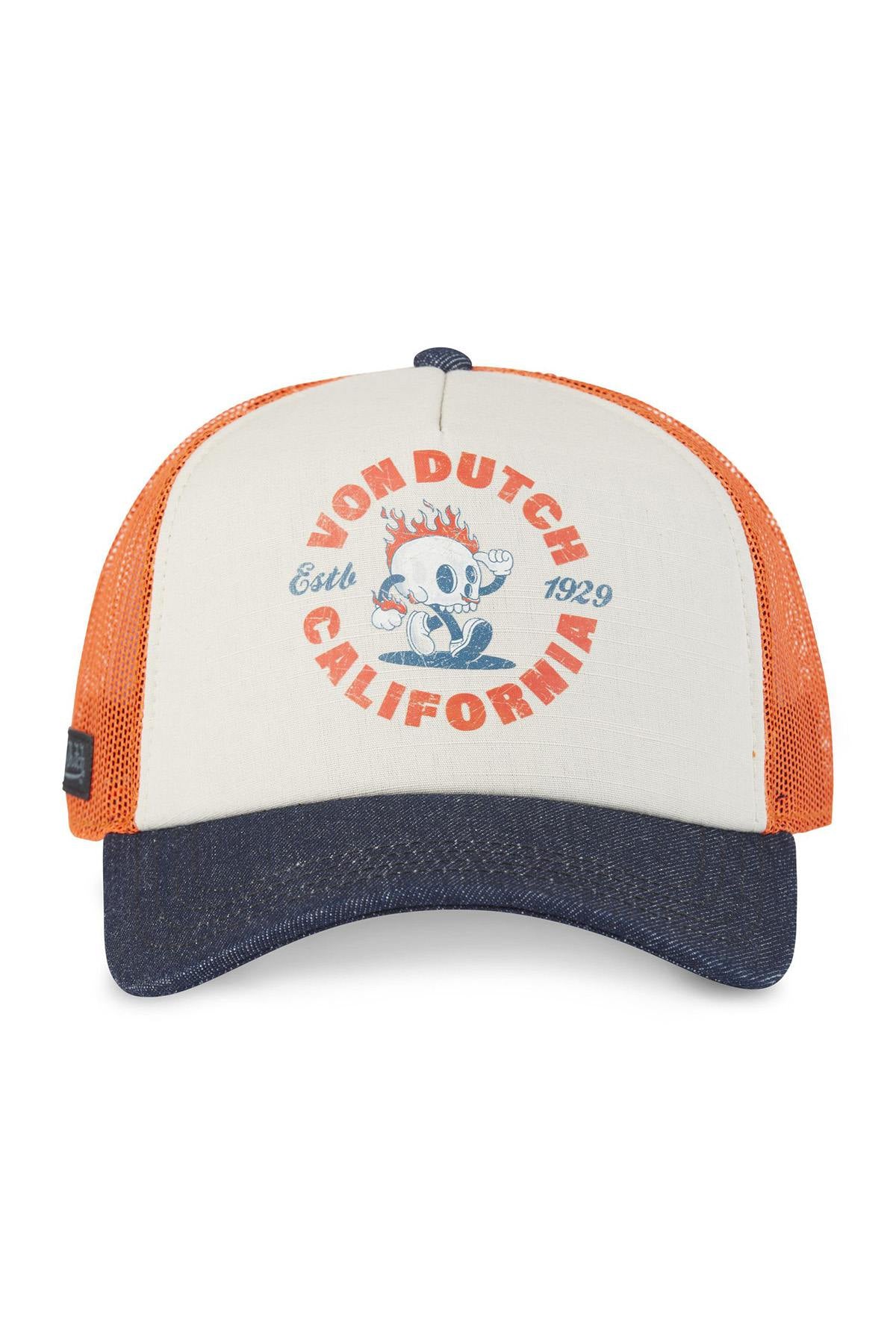 Blue, white and orange trucker cap - Image n°4