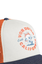 Blue, white and orange trucker cap - Image n°3