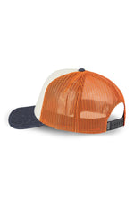 Blue, white and orange trucker cap - Image n°6