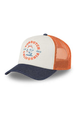 Blue, white and orange trucker cap - Image n°1