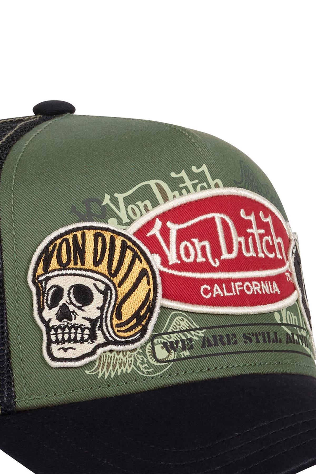 Black and khaki cap with patches - Image n°2