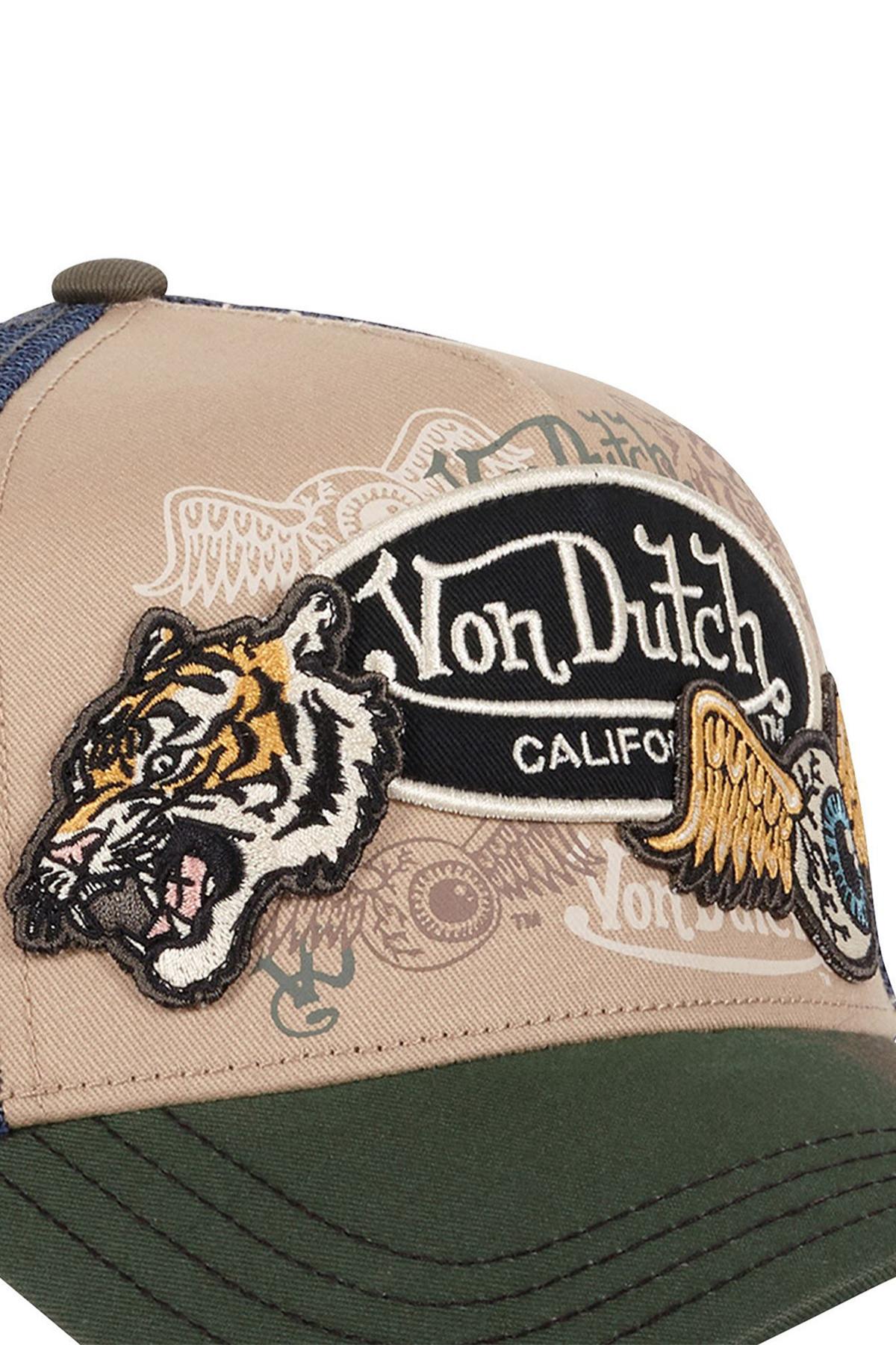 Tricolor cap with several patches - Image n°2