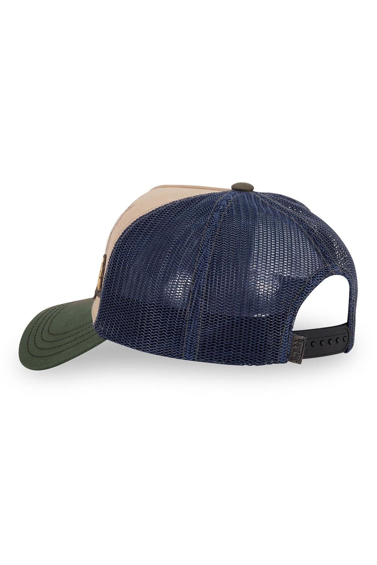 Tricolor cap with several patches - Image n°4