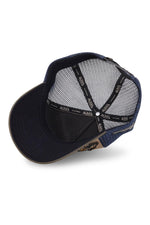 Tricolor cap with several patches - Image n°5
