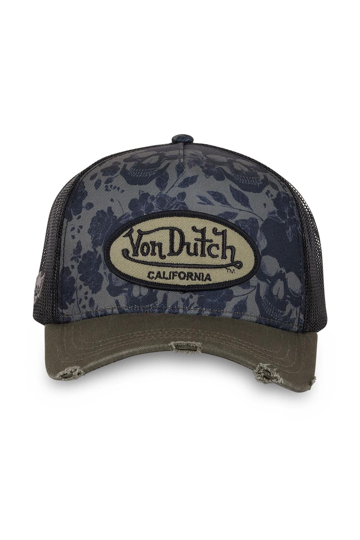 Mesh cap with blue floral print - Image n°3