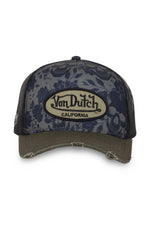 Mesh cap with blue floral print - Image n°3