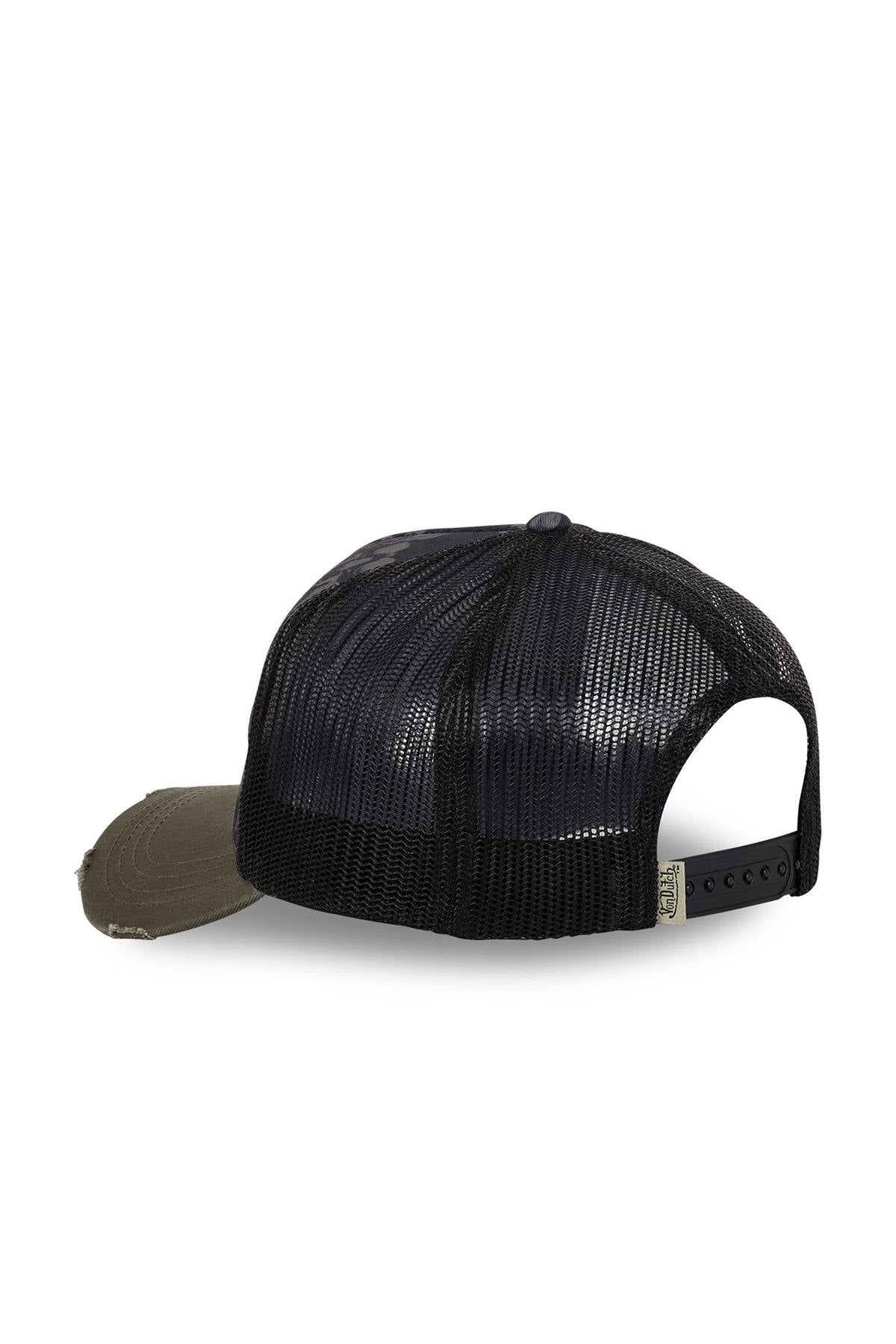 Mesh cap with blue floral print - Image n°4