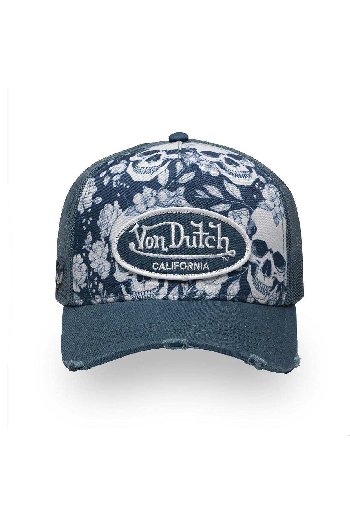 Blue skull print cap - Image n°3