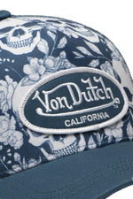 Blue skull print cap - Image n°2