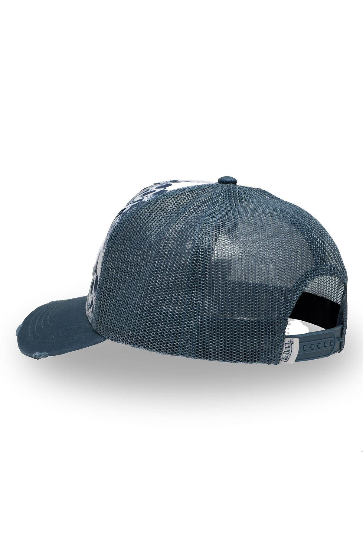 Blue skull print cap - Image n°4